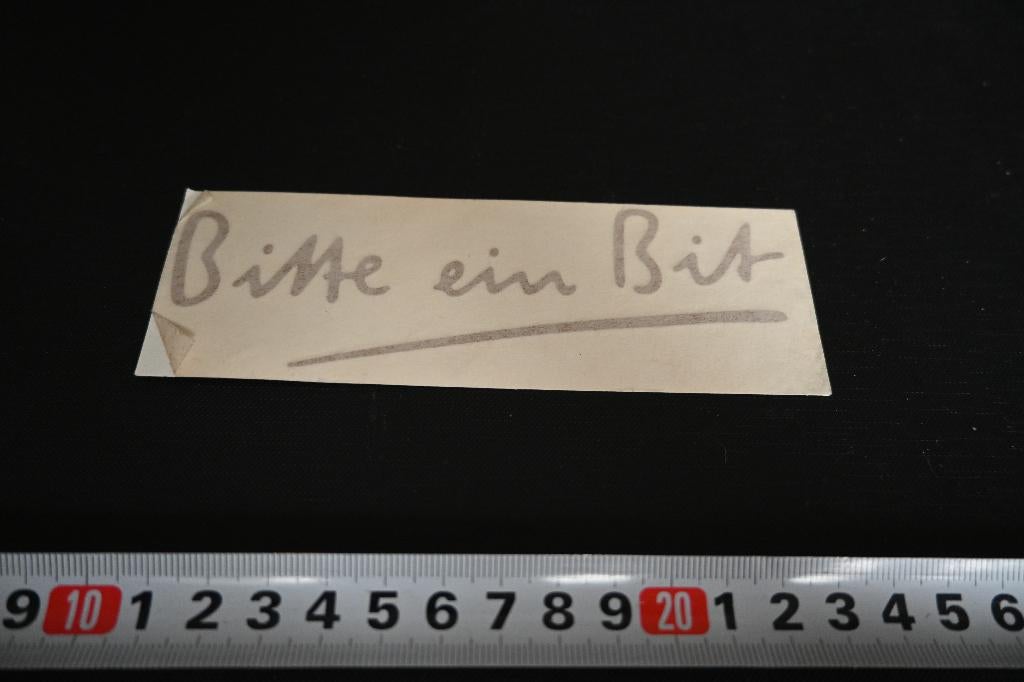 sticker DECAL BITTE EIN BIT  bier pils Duitsland, Ophalen, Zo goed als nieuw