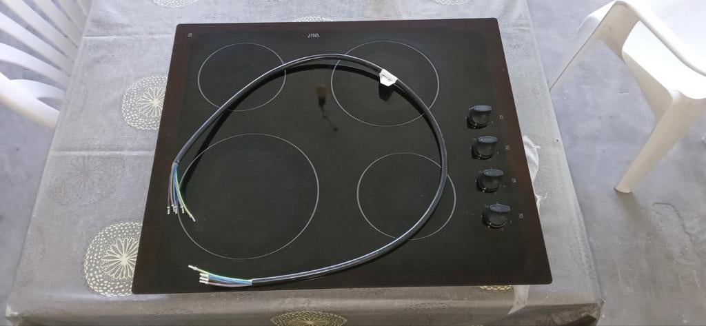 Etna keramische kookplaat - Inbouw, Witgoed en Apparatuur, Ophalen, Gebruikt, Keramisch, 4 kookzones