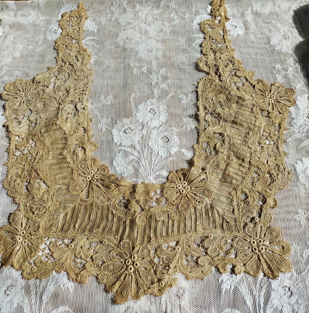 Antieke Franse kraag, Antiek en Kunst, Ophalen of Verzenden