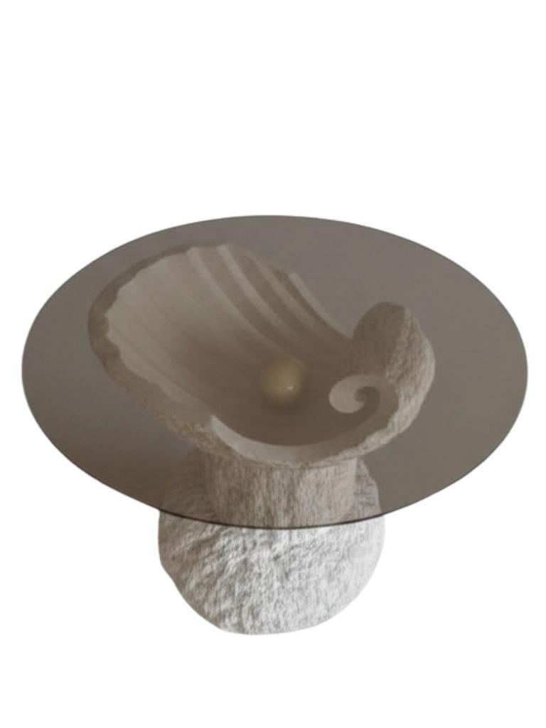 Vintage eettafel Mactan Magnussen Ponte1980, Huis en Inrichting, Tafels | Eettafels, Ophalen, Gebruikt, 50 tot 100 cm, Rond