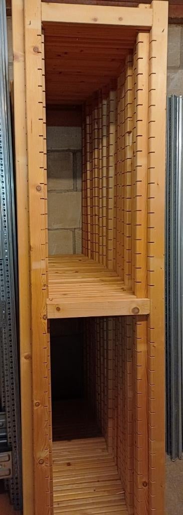 Bruynzeel Houten legbordstellingen 40 diep 210 hoog, Ophalen, Gebruikt