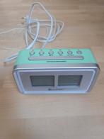 Soundmaster Digitale Wekker Radio - Mintgroen, Ophalen of Verzenden, Zo goed als nieuw, Digitaal