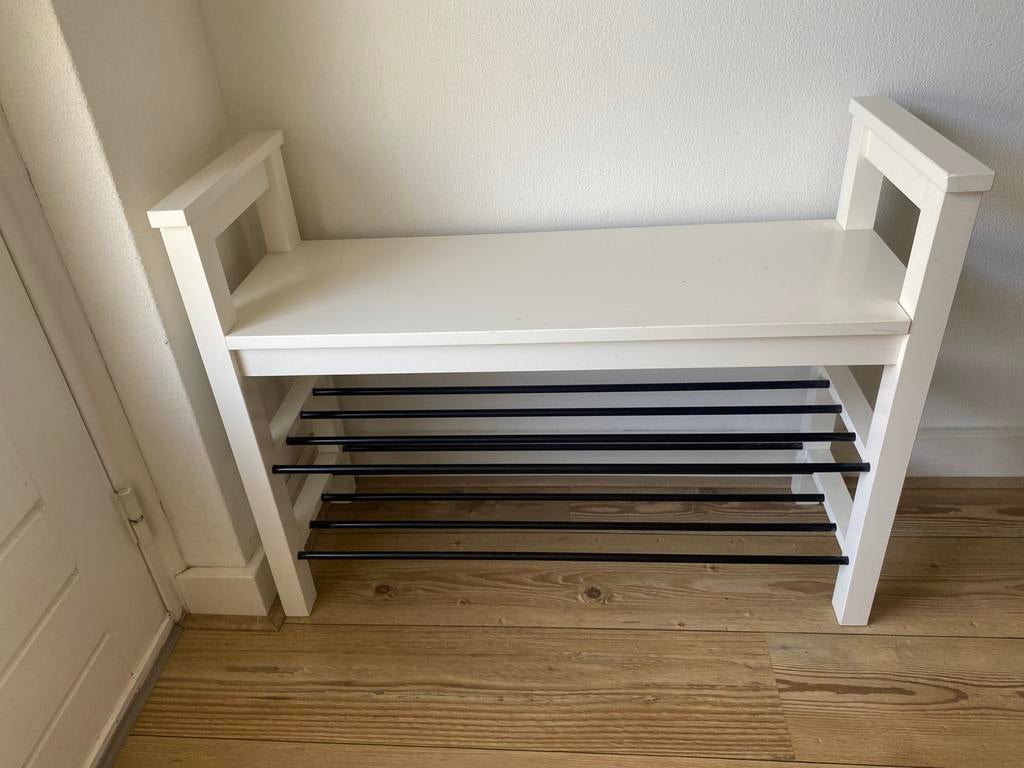 Schoenenrek bankje ikea, Ophalen, Zo goed als nieuw