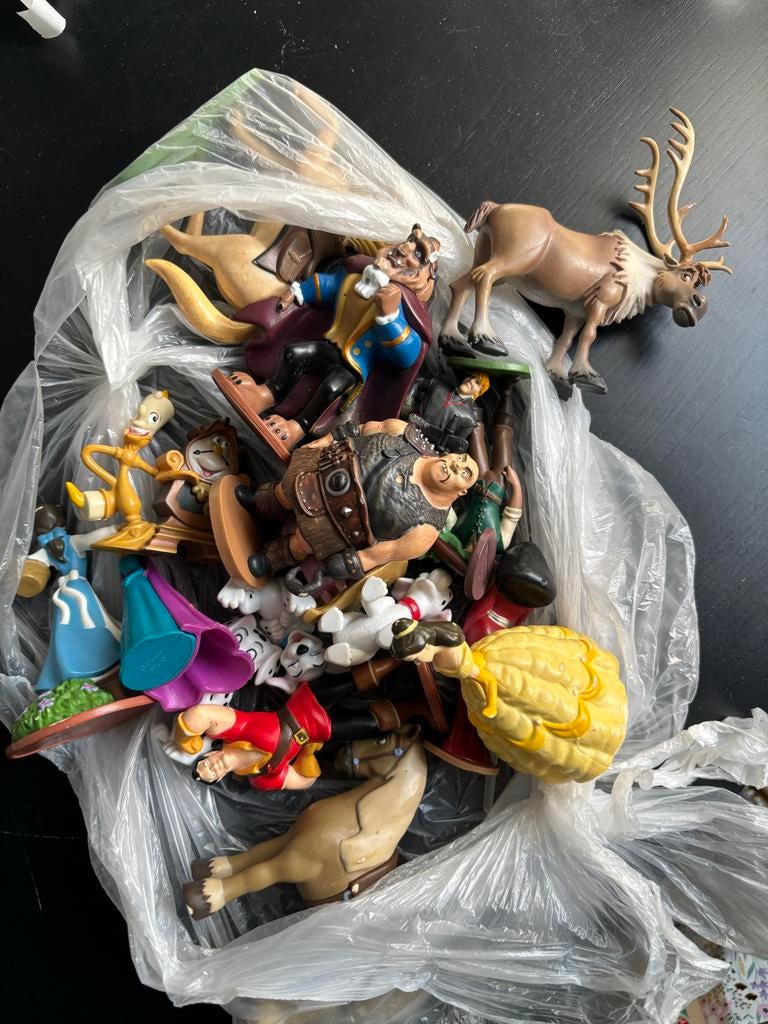 Zak vol diverse Disney figuren - Sprookjes en meer!, Verzamelen, Disney, Ophalen, Overige figuren, Gebruikt, Beeldje of Figuurtje