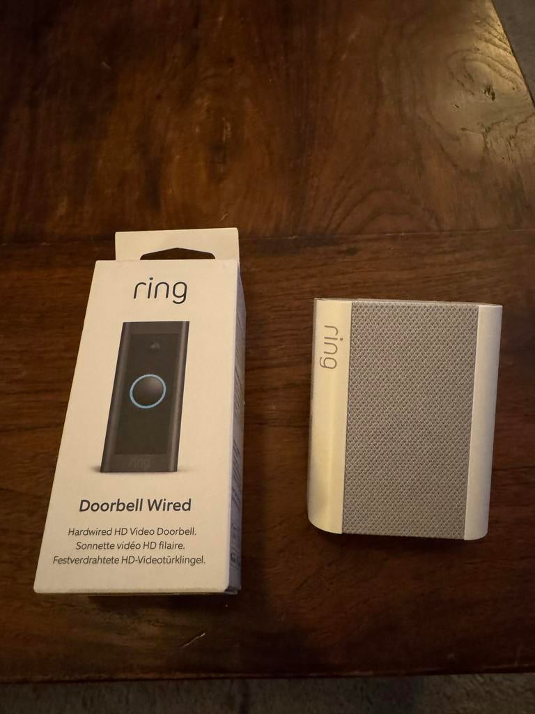 Nieuwe Ring Doorbell Wired - Bedrade Video Deurbel, Ophalen of Verzenden, Bewegingsdetectiesensor, Nieuw, Bedraad