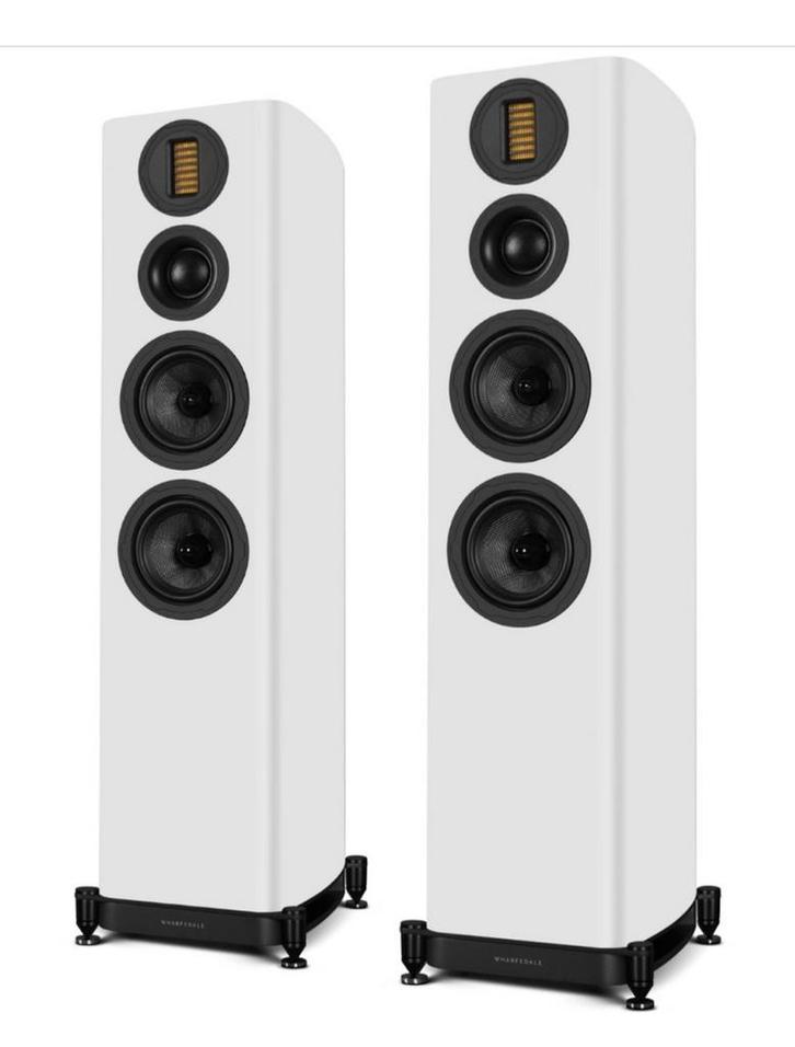 Wharfedale Evo 5.4 Vloerstaande Luidsprekers - Wit, Audio, Tv en Foto, Luidsprekers, Zo goed als nieuw, Front, Rear of Stereo speakers
