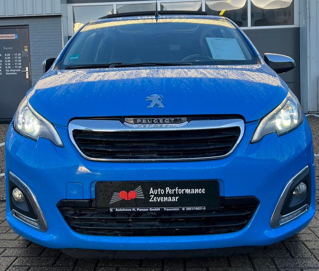 Peugeot 108 1.2 12V VTI 82PK 5DR 2015 Blauw, Auto's, Voorwielaandrijving, Stof, 1199 cc, 840 kg