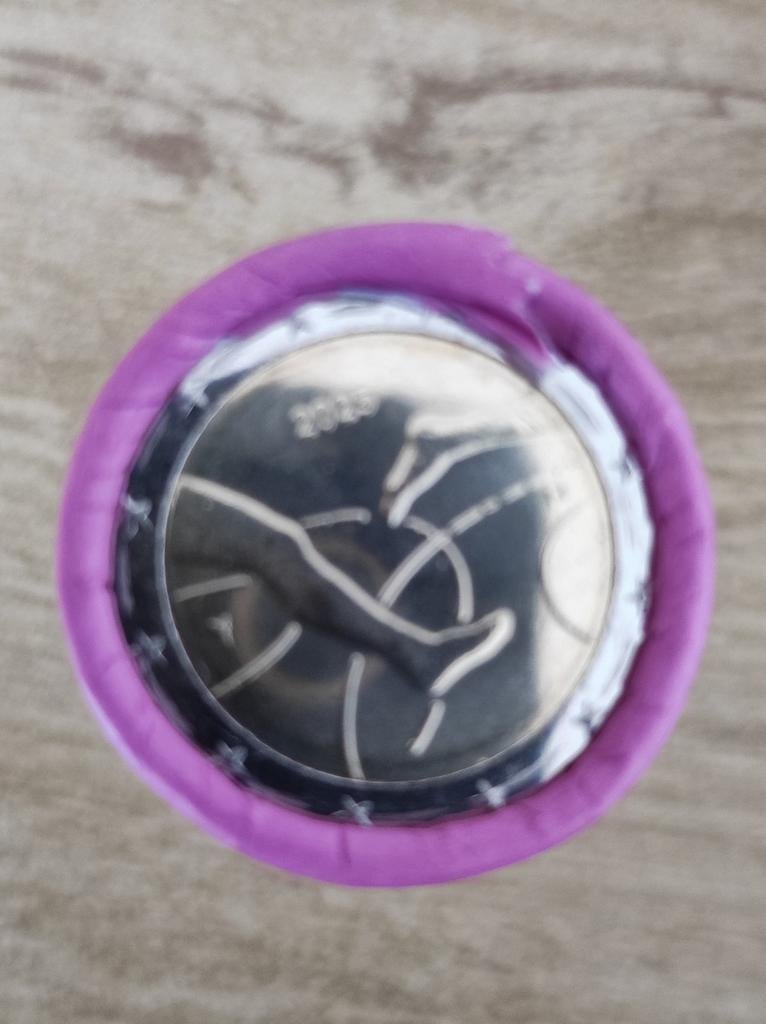 Finland 2025 muntrol 25 x 2 euro 100 jaar competitie en eenh, Ophalen of Verzenden, Finland, 2 euro