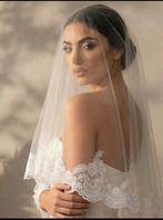 Nieuwe spaanse bruidssluier sluier weddingveil 1,5 meter, Ophalen of Verzenden, Zo goed als nieuw, Wit, Accessoires