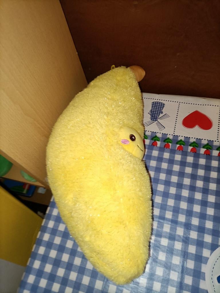 Banaan knuffel 42 cm groot Berentoys, Ophalen of Verzenden, Zo goed als nieuw, Overige typen