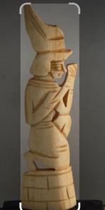 Indonisch beeldje van bot gemaakt, Antiek en Kunst, Ophalen of Verzenden