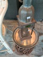 Locomotief lamp met groen glas, Ophalen, Zo goed als nieuw