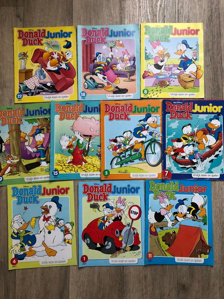 Donald Duck Junior, Meerdere comics, Ophalen of Verzenden, Zo goed als nieuw, Europa