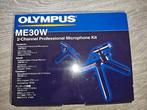 Olympus ME30W 2-Kanaals Professionele Microfoon Kit, Ophalen of Verzenden, Zo goed als nieuw, Studiomicrofoon