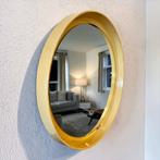 Vintage space age ronde spiegel seventies, Ophalen, Minder dan 50 cm, Gebruikt, Rond