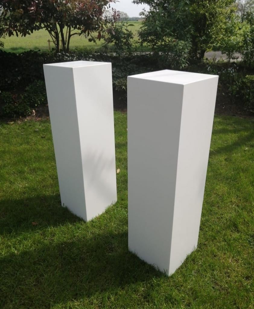 2 Hoge Witte Zuilen te Huur voor Evenementen, Ophalen of Verzenden, Zo goed als nieuw