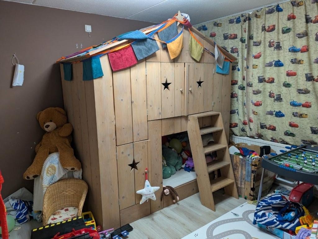 Boomhutbed, Ophalen, Zo goed als nieuw, Stapelbed