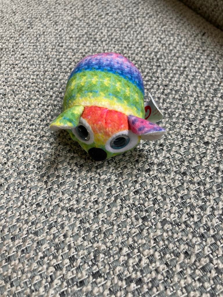 Ty Beanie Boo's Squish-a-Boos regenboog knuffel, Overige typen, Nieuw, Ophalen of Verzenden, Meerkleurig