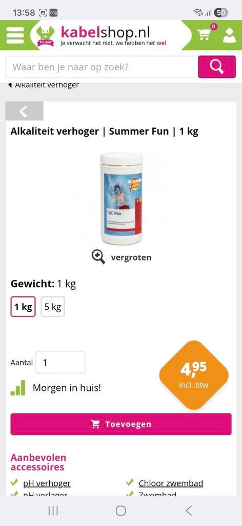 Zwembad tac plus, Drie personen of meer, Kortingsbon