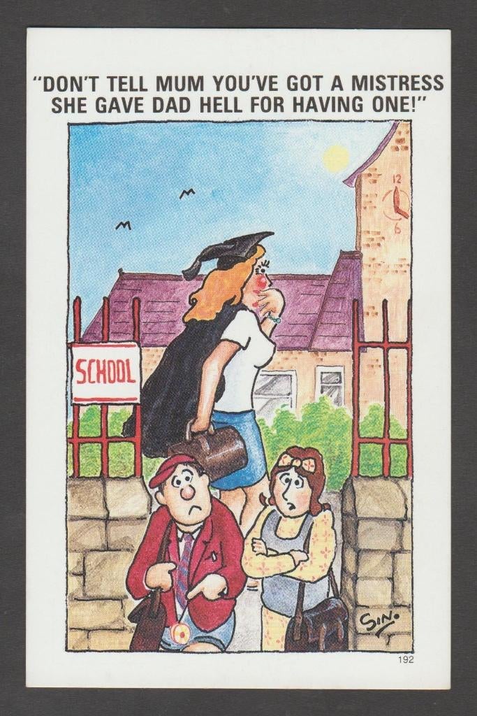 Ansichtkaart, Engelse humor,  mistress  (2135), Verzenden, 1980 tot heden, Overige thema's