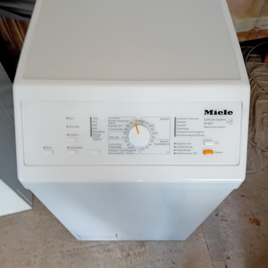 Miele Bovenlader W 667 SoftCare System Wasmachine, Ophalen, 4 tot 6 kg, Bovenlader, Wolwasprogramma