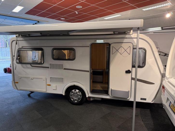 ERIBA FEELING 425 VASTBED ZITGROEP MOVER LUIFEL(TOPSTAAT), Caravans en Kamperen, Caravans, Bedrijf, tot en met 4, 750 - 1000 kg