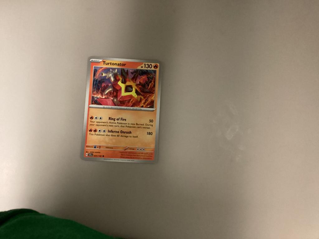 Pokemonkaart Turtonator, Ophalen of Verzenden, Gebruikt, Losse kaart