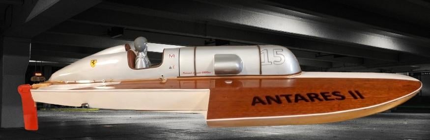 Uniek RC hydroplane legendarische Ferrari Antares II, Ophalen of Verzenden, Nieuw, Groter dan 1:32