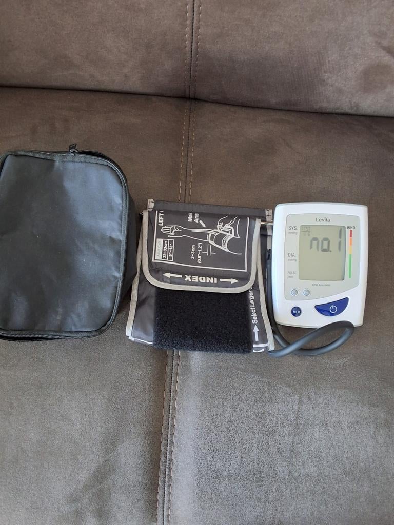 Levita BPM Arm 6400 Bloeddrukmeter met manchet en etui, Witgoed en Apparatuur, Weegschalen, Ophalen, Zo goed als nieuw, Overige typen