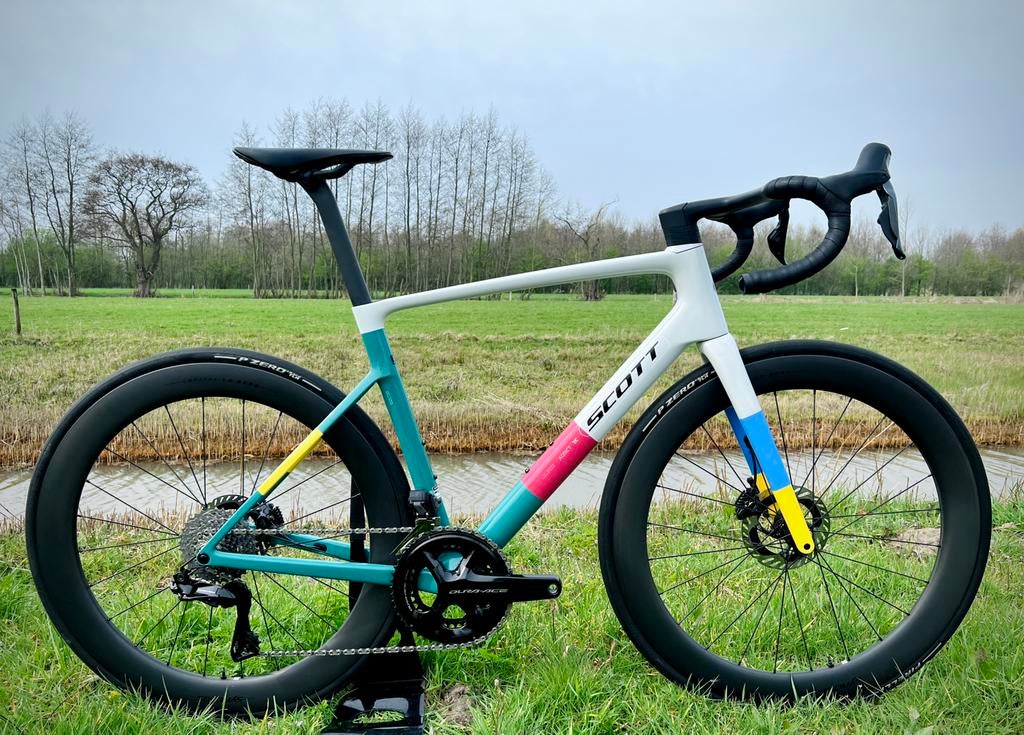 6,7KG Carbon Scott Addict RC PRO Dura-Ace Di2 12s Disc L 56, Carbon, Heren, Zo goed als nieuw, Meer dan 20 versnellingen
