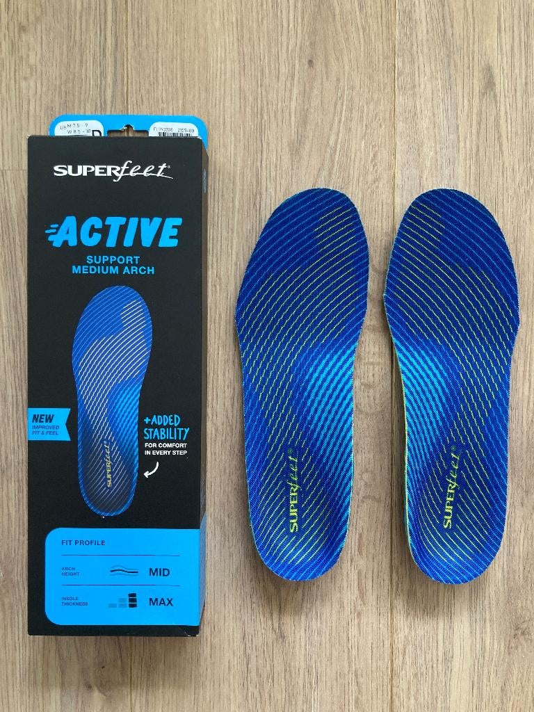 Inlegzolen - Superfeet, Sport en Fitness, Bergsport en Wandelen, Ophalen of Verzenden, Zo goed als nieuw, Overige typen