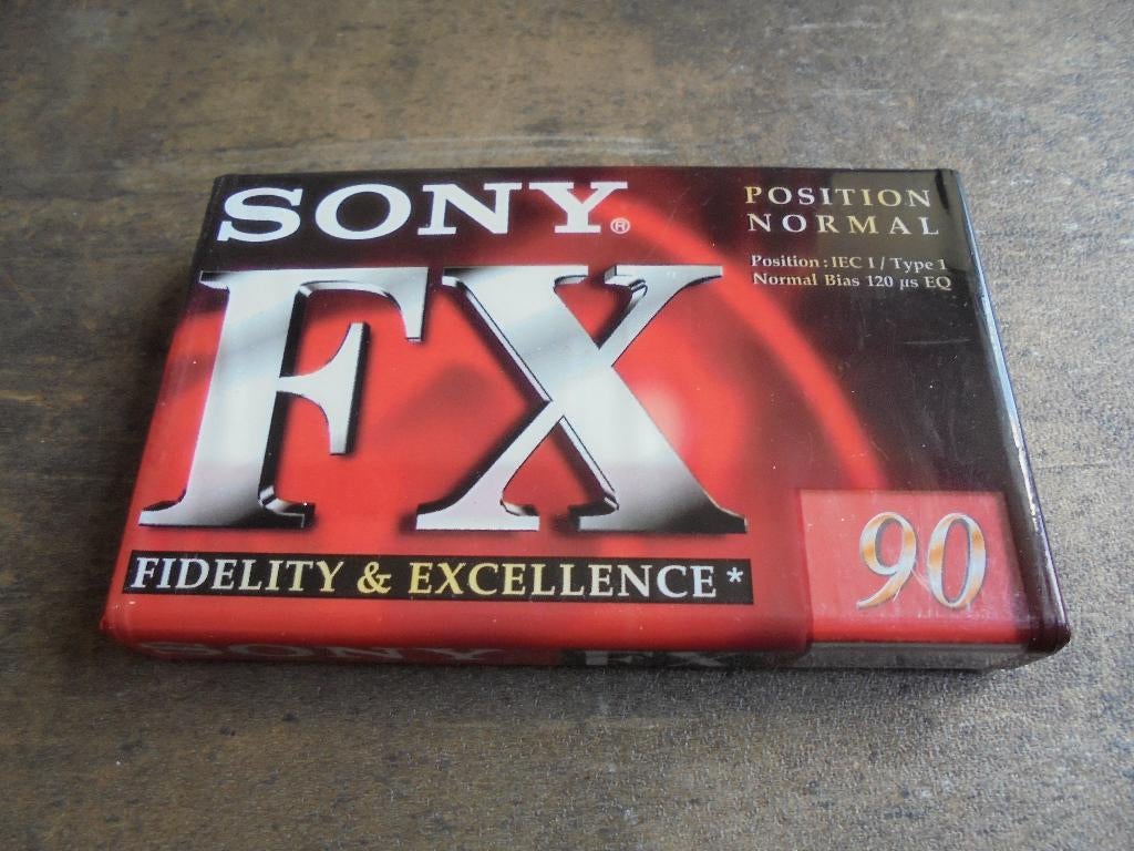Cassette SONY FX 90 sealed (zie foto's), Overige genres, 1 bandje, Ophalen of Verzenden, Nieuw in verpakking