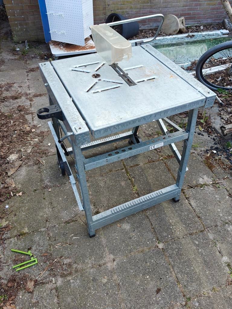 Vrees/zaag tafel opvouwbaar, Ophalen of Verzenden, 1200 watt of meer, Cirkelzaag, 30 tot 70 mm
