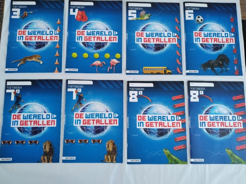 De Wereld in Getallen Toetsboek - 3, 4, 5, 6, 7S, 7F, 8S, 8F, Boeken, Ophalen of Verzenden, Nieuw, Overige niveaus, Overige vakken