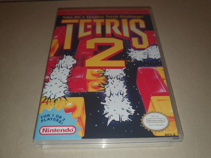Tetris 2 NES Game Case, Spelcomputers en Games, Games | Nintendo NES, Zo goed als nieuw, Puzzel en Educatief, 1 speler, Vanaf 3 jaar