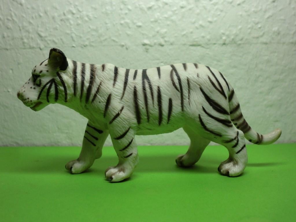 Schleich 14352 sneeuwtijger, dierfiguur, Verzamelen, Dierenverzamelingen, Gebruikt, Beeldje of Figuurtje, Wild dier, Ophalen of Verzenden