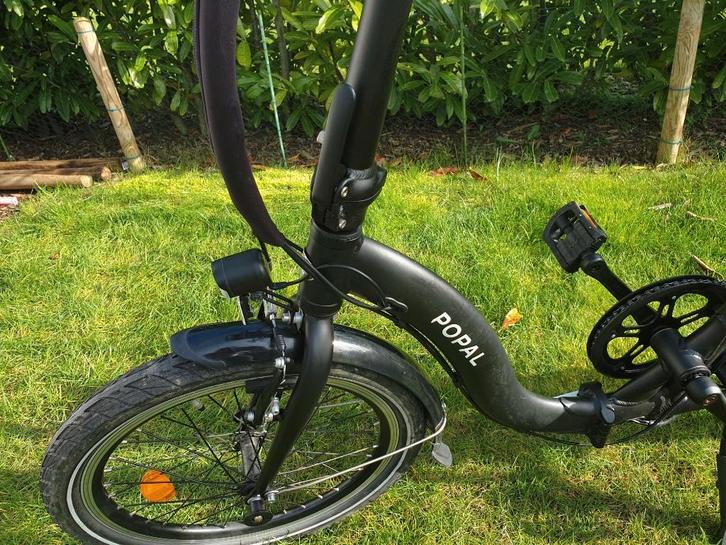 Popal electrische vouwfiets lage instap, zwart, Fietsen en Brommers, Fietsen | Vouwfietsen, Zo goed als nieuw, Overige merken