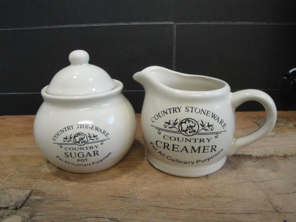 LEUK "COUNTRY STONEWARE" ROOMSTELLETJE, Gebruikt, Keramiek, Overige typen, Ophalen of Verzenden
