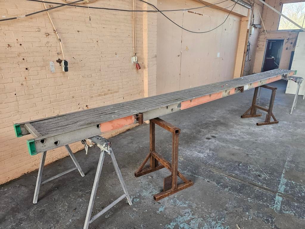 Aluminium loopbrug / steigerplank, Doe-het-zelf en Verbouw, Steigers, Overige typen, Minder dan 2 meter, Ophalen of Verzenden