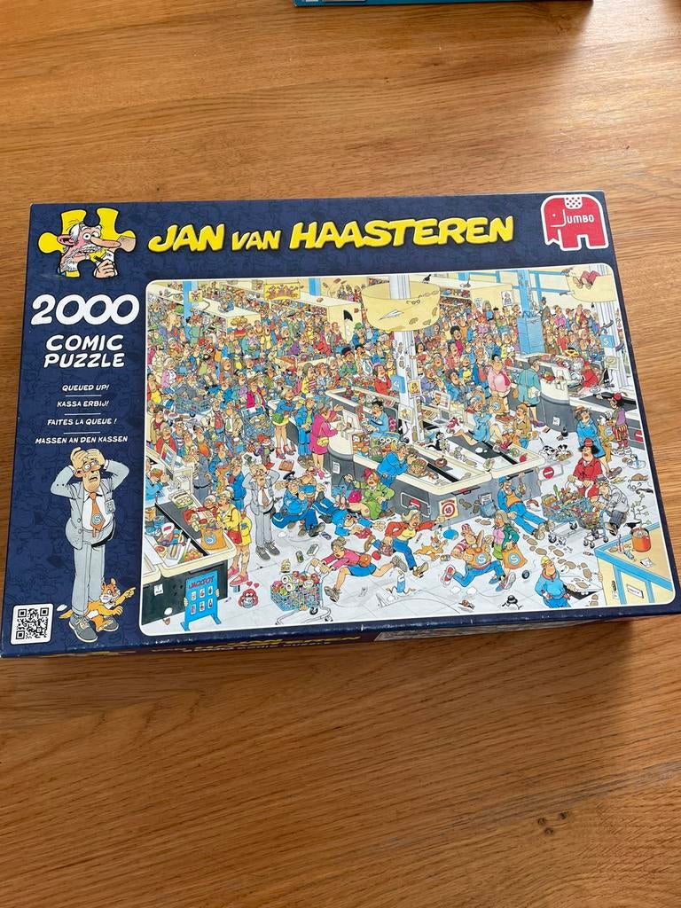 Puzzel Jan van Haasteren. 2000 stukjes. Kassa erbij., Ophalen of Verzenden, Meer dan 1500 stukjes, Zo goed als nieuw, Legpuzzel