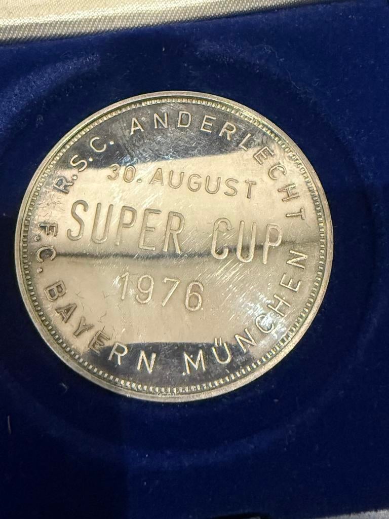 Munt UEFA Super Cup RSC Anderlecht - Bayern München1976, Ophalen of Verzenden