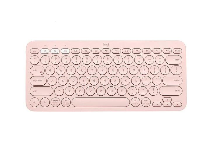 Logitech K380 - Draadloos Toetsenbord - Roze, Computers en Software, Toetsenborden, Nieuw, Qwerty, Draadloos, Ergonomisch, Multimediatoetsen