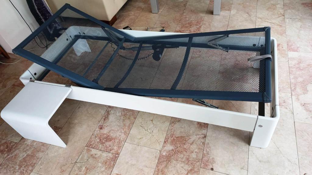 Auping Auronde 80x200 wit elektrische spiraal  €340, Ophalen, Verstelbaar, Eenpersoons, Wit