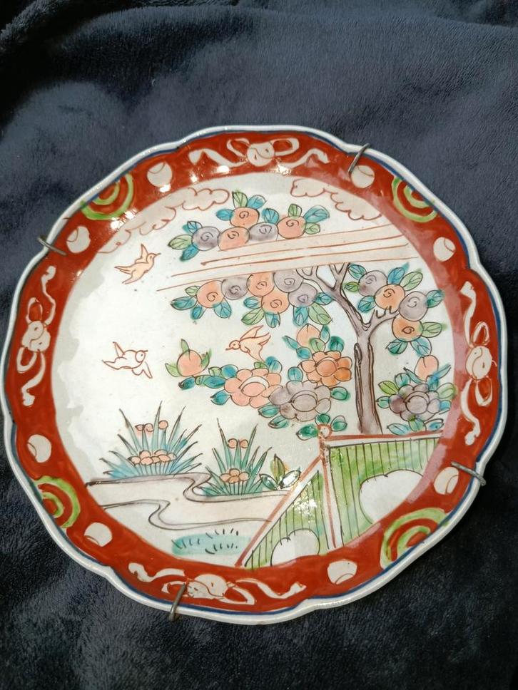 Antiek Japans Imari Porseleinen Schotel, Antiek en Kunst, Antiek | Wandborden en Tegels, Ophalen of Verzenden