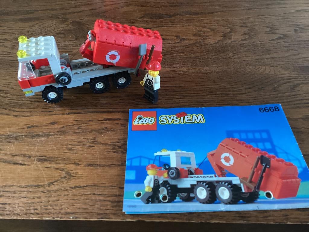Lego 6668 vuilniswagen, Ophalen of Verzenden, Gebruikt, Lego
