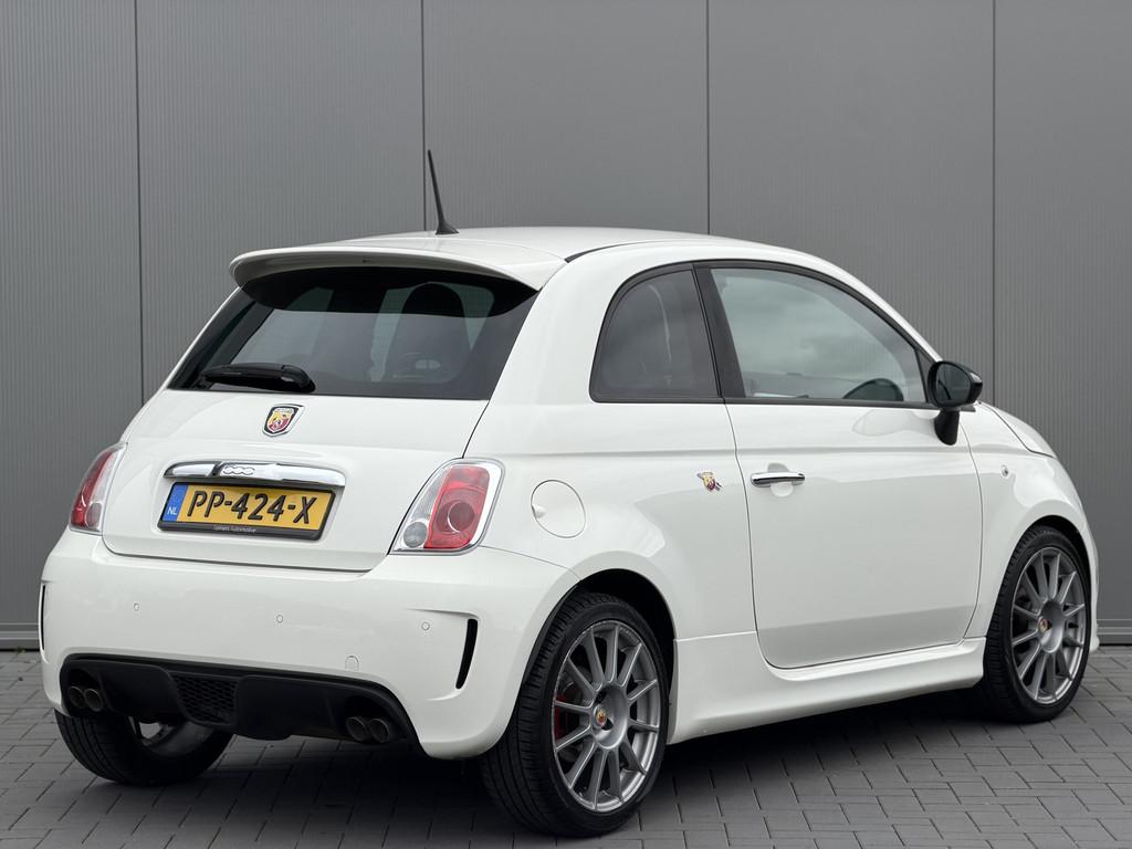 Fiat 500 1.4-16V T-Jet Abarth | Custom Leder | 17" | Sportui, Voorwielaandrijving, Euro 5, Zwart, Wit