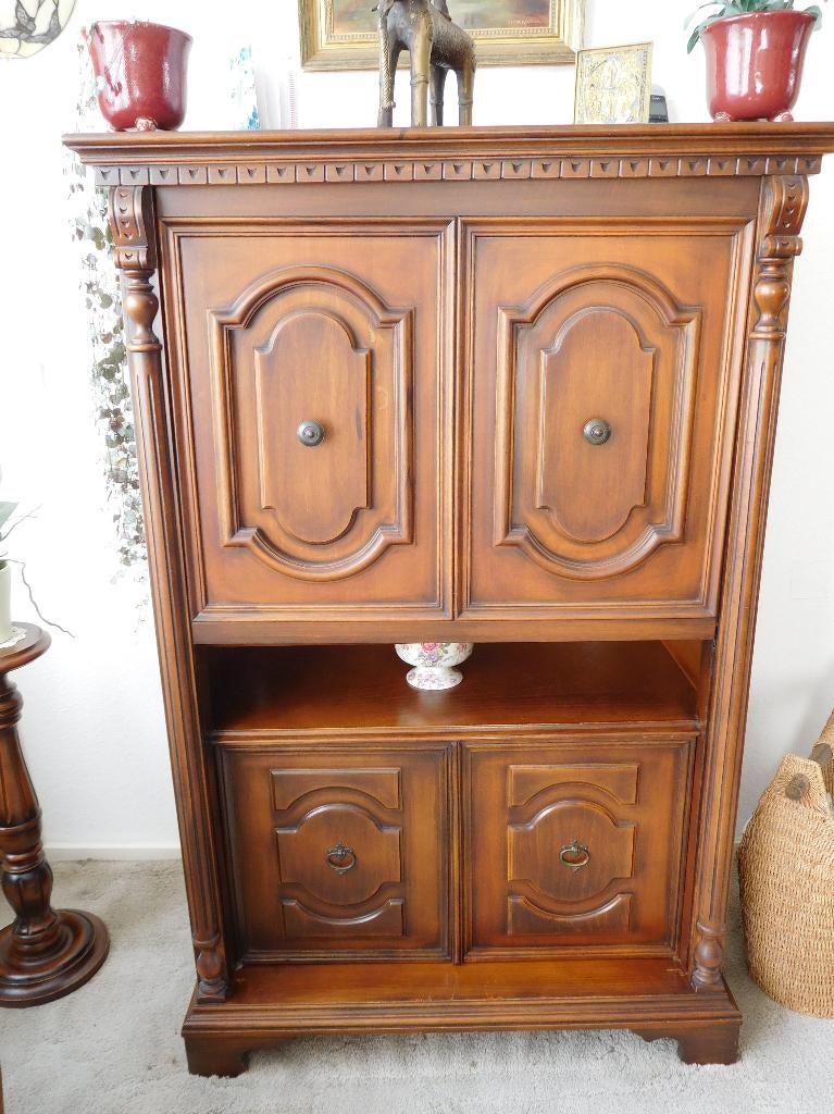 Kast of TV kast, Ophalen, Gebruikt, 100 tot 150 cm, Kersenhout