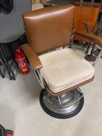 Vintage Kappersstoel, Ophalen, Gebruikt, Bruin, Metaal