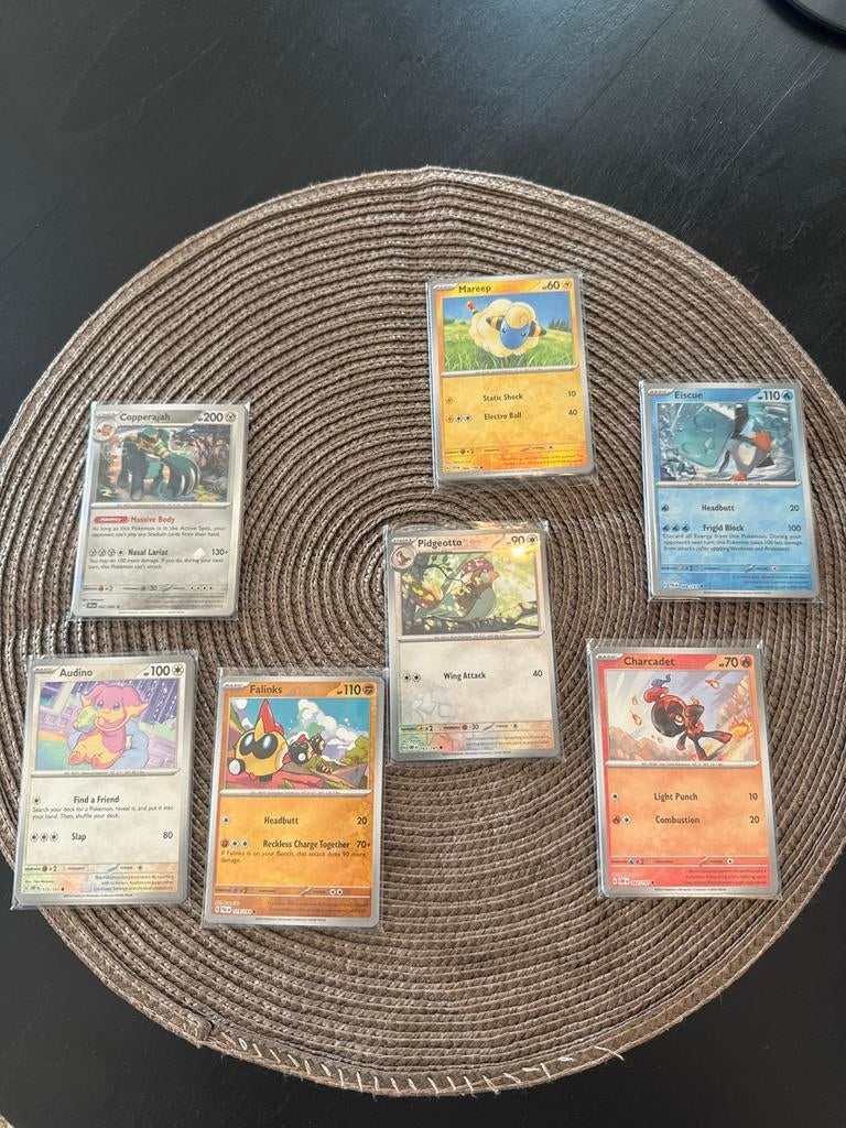 Pokémon kaarten set - 10 kaarten met 1 hit, Ophalen of Verzenden, Gebruikt, Meerdere kaarten