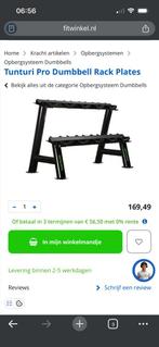 NIEUW! Tunturi pro dumbbell rack plates, Ophalen, Benen, Overige typen, Nieuw